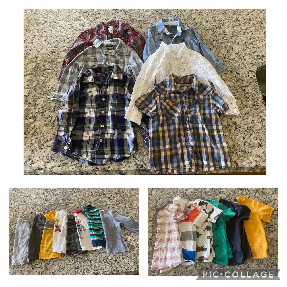 3T boys lot - button downs, shirts, t shirts, dress shirts